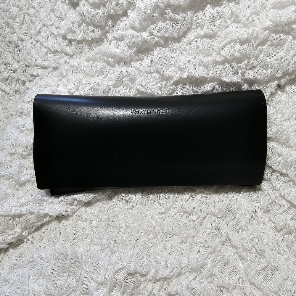 SAINT LAURENT * Women's Silver 60mm Cat Eye Sunglasses, NWT - Picture 7 of 11